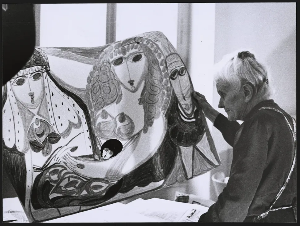 © Photo : Henriette Grindat Archives de la Collection de l’Art Brut, Lausanne droits d’auteur : Association Aloïse, M. Jean-David Mermod, jd.mermod@gmail.com 